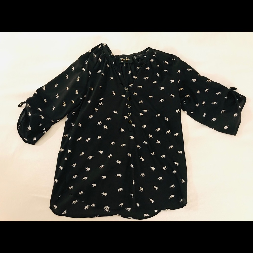 Yuni Kim elephant print tunic size S